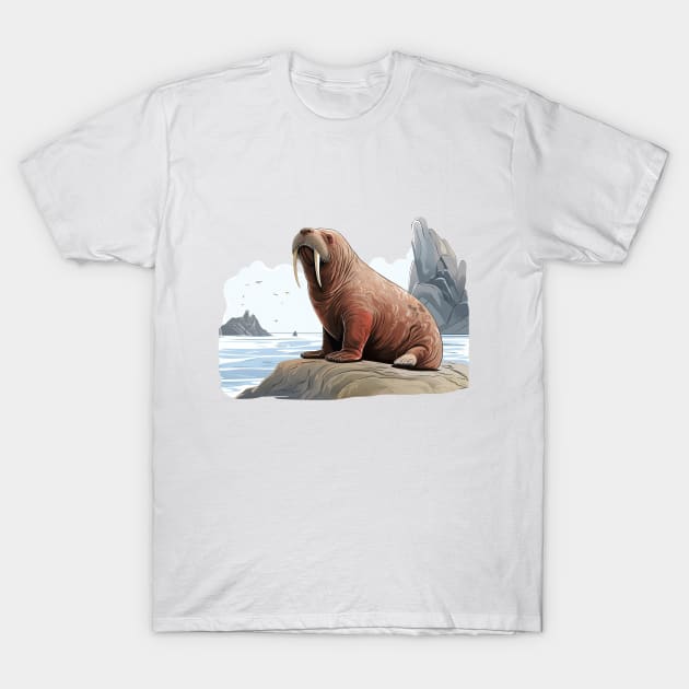 Walrus T-Shirt by zooleisurelife